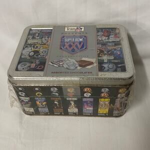 *NEW* BOX TEAM NFL SUPER BOWL XXV COMMEMORATIVE CHOCOLATES